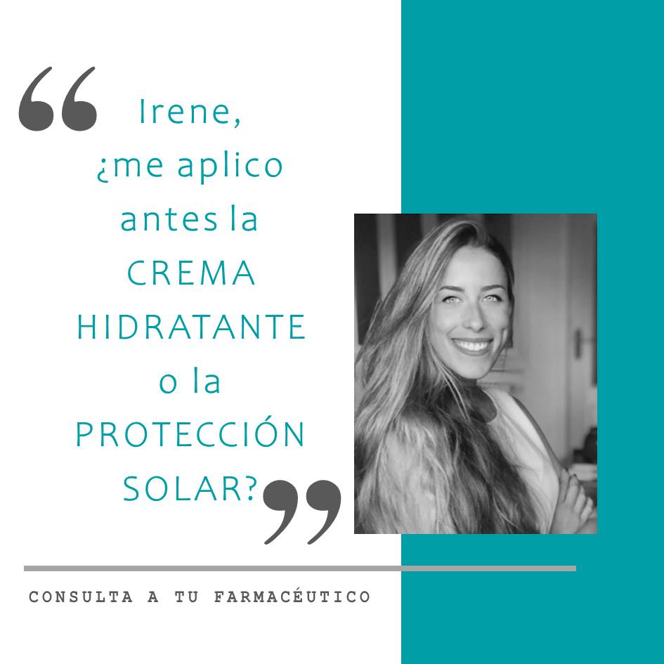 ¿Qué se aplica antes la crema hidratante o la protección solar?